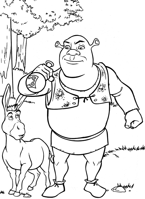 Shrek coloring pages