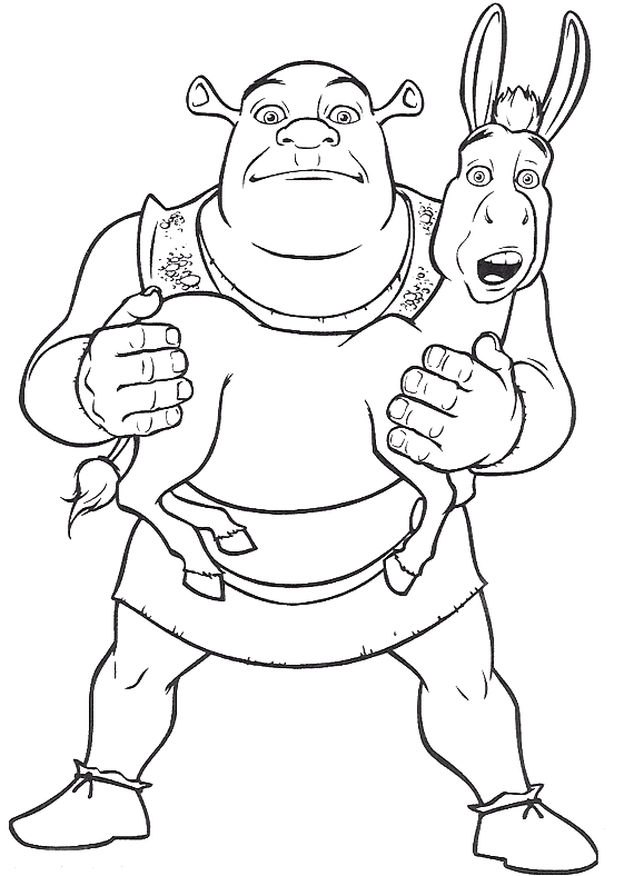 Shrek coloring pages