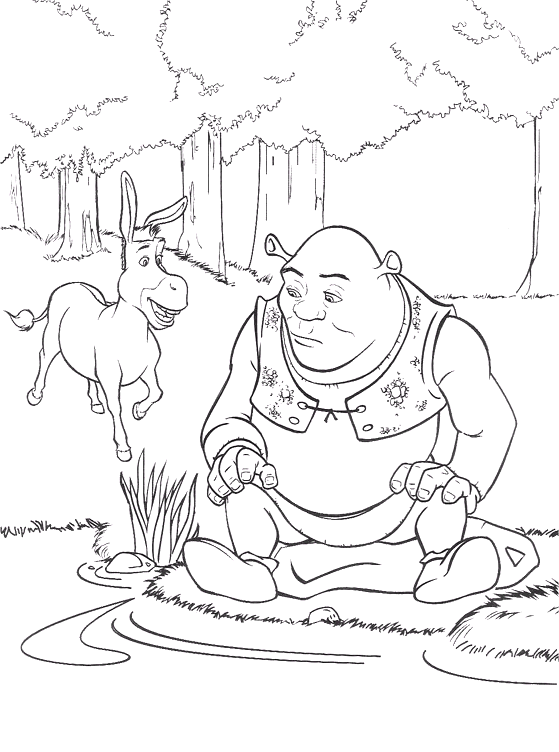 Shrek coloring pages