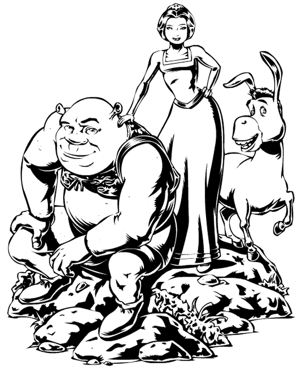 Shrek coloring pages