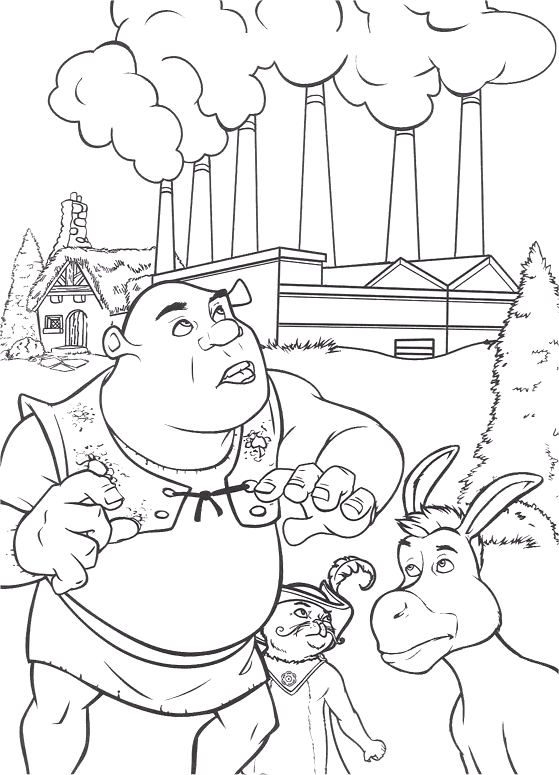 Shrek coloring pages