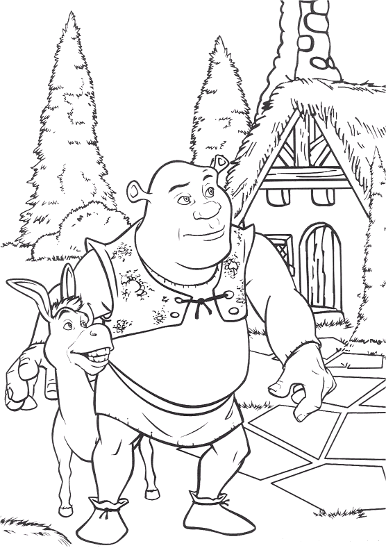 Shrek coloring pages