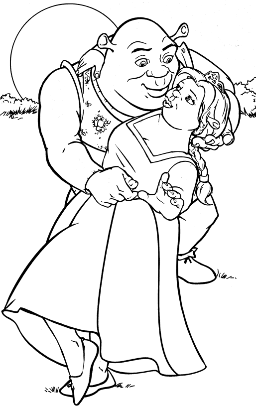 Shrek coloring pages