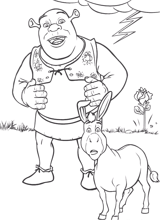 Shrek coloring pages