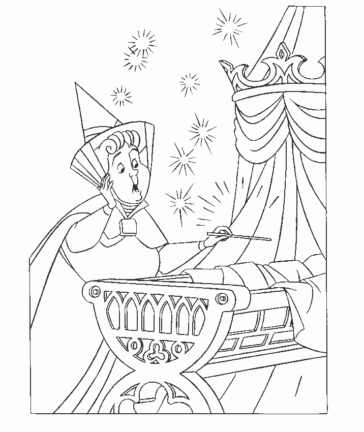 Sleeping beauty coloring pages