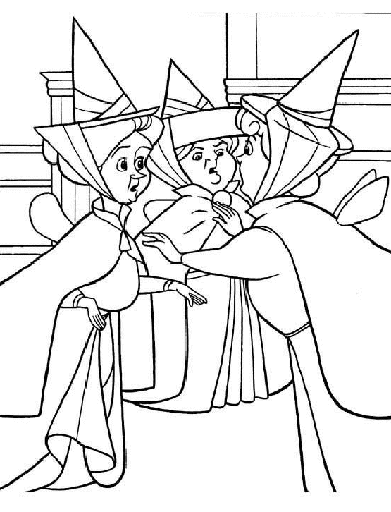 Sleeping beauty coloring pages