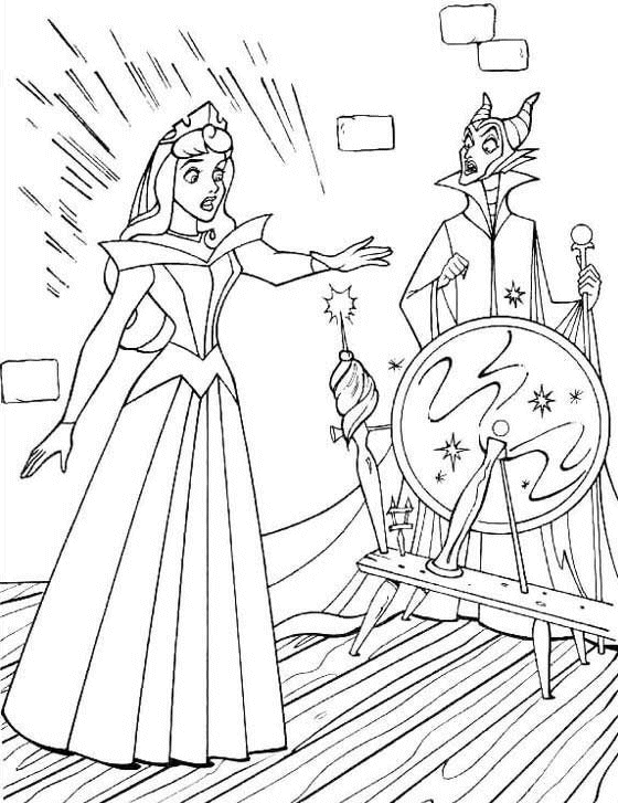 Sleeping beauty coloring pages