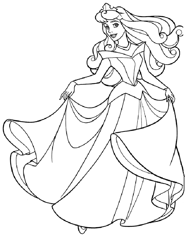 Sleeping beauty coloring pages