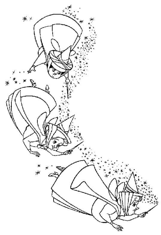 Sleeping beauty coloring pages