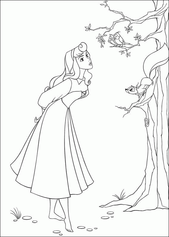 Sleeping beauty coloring pages