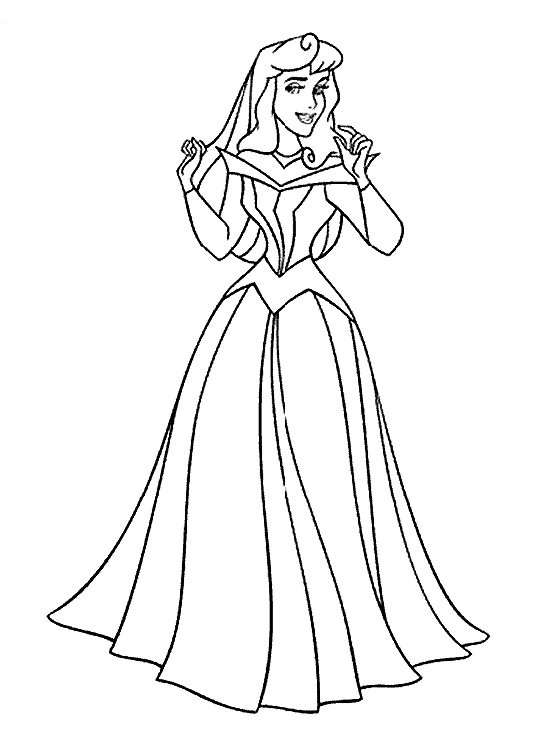 Sleeping beauty coloring pages