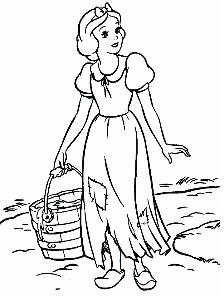 Snowwhite coloring pages