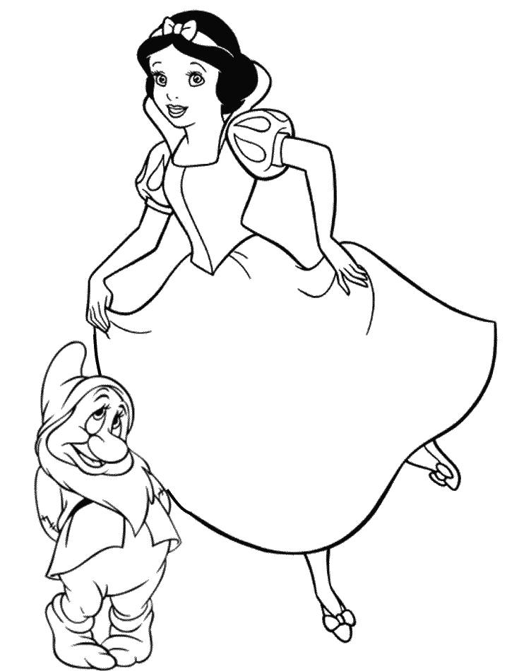 Snowwhite coloring pages