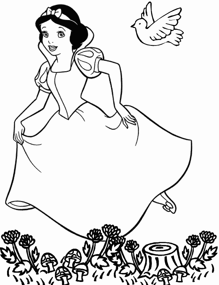 Snowwhite coloring pages