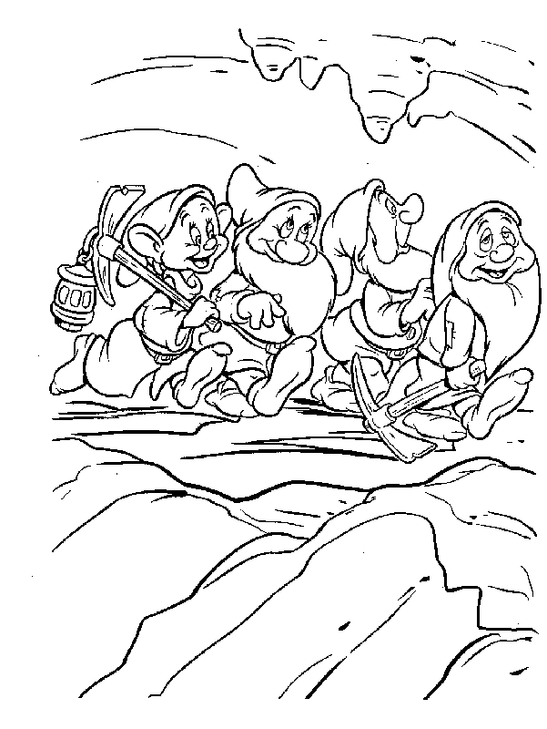 Snowwhite coloring pages