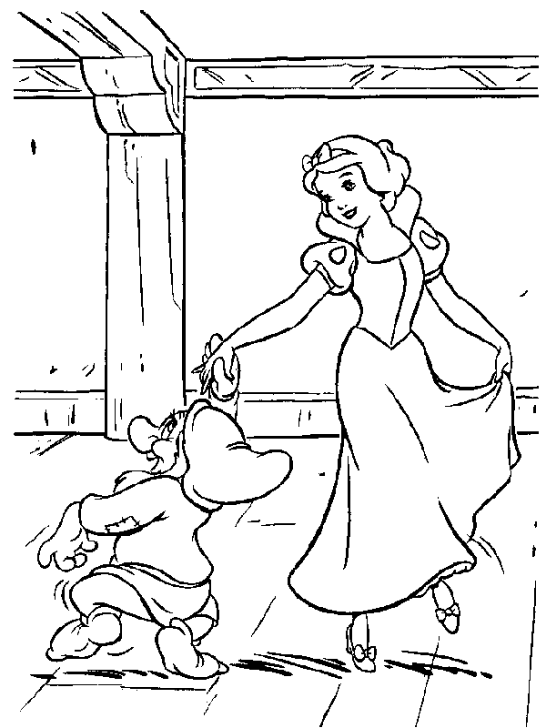 Snowwhite coloring pages