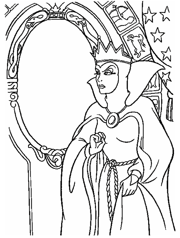 Snowwhite coloring pages