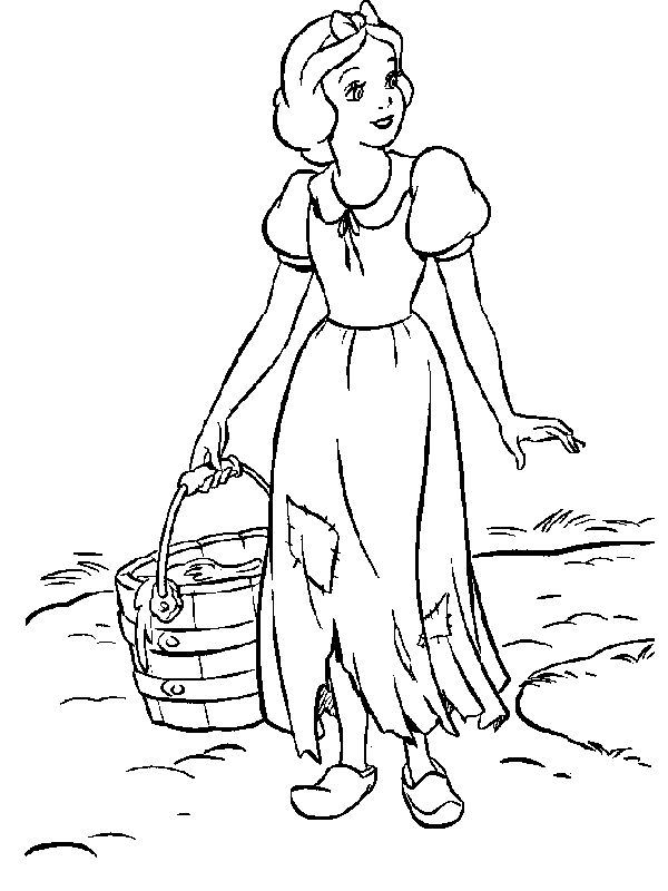 Snowwhite coloring pages