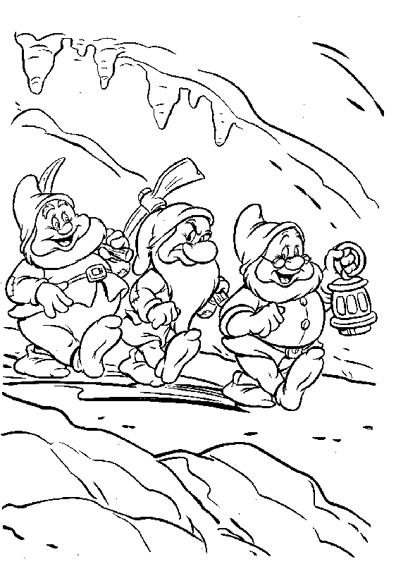 Snowwhite coloring pages