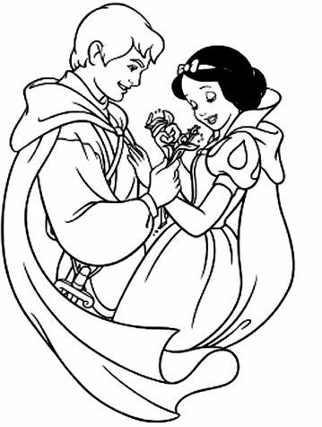 Snowwhite coloring pages