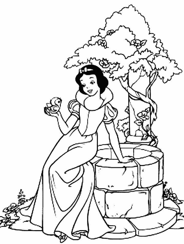 Snowwhite coloring pages