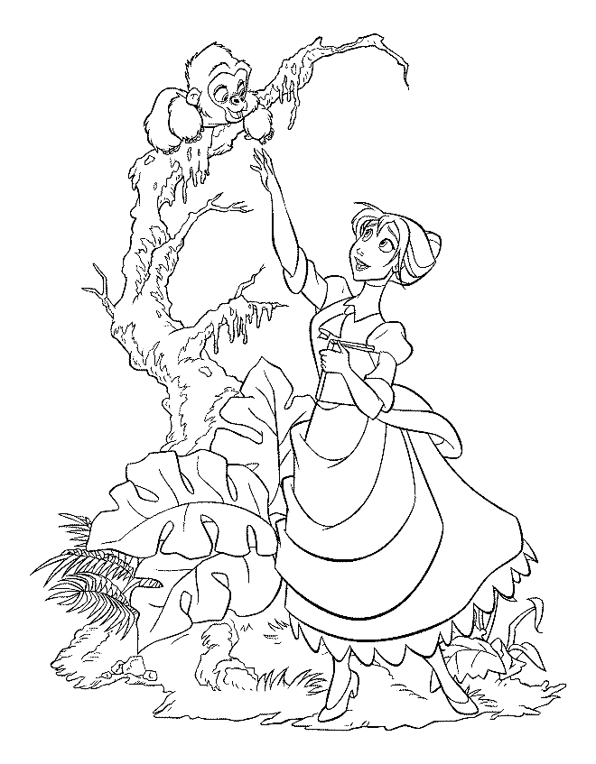 Tarzan coloring pages