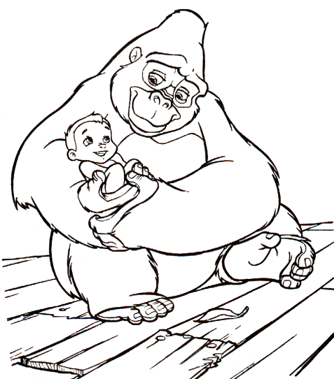 Tarzan coloring pages