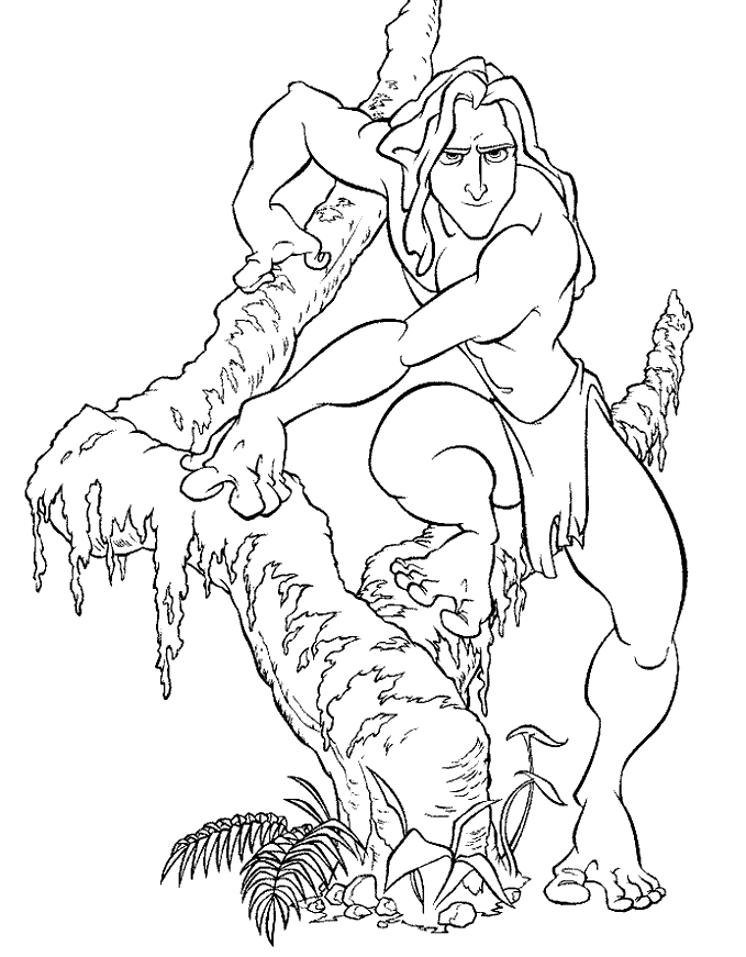 Tarzan coloring pages