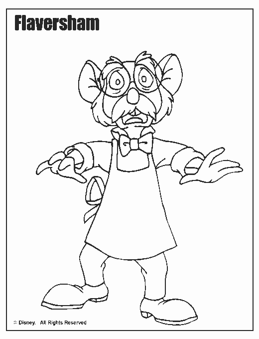 The great mouse detective coloring pages