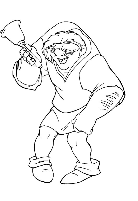 The hunchback of the notre dame coloring pages