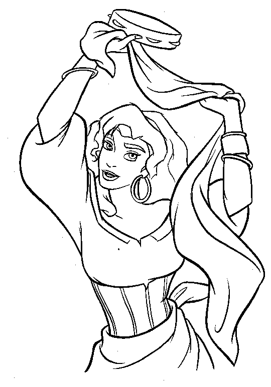 The hunchback of the notre dame coloring pages