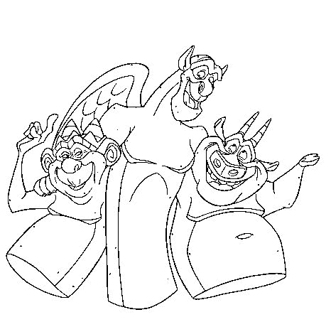 The hunchback of the notre dame coloring pages