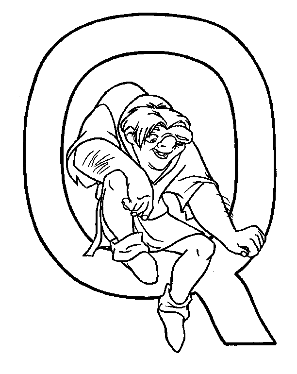 The hunchback of the notre dame coloring pages