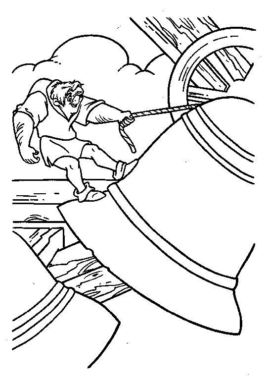 The hunchback of the notre dame coloring pages