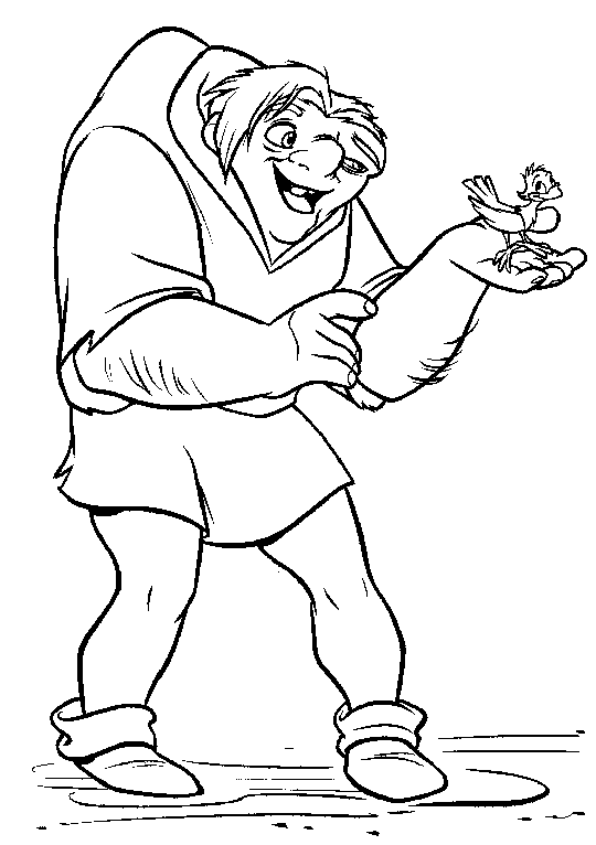 The hunchback of the notre dame coloring pages