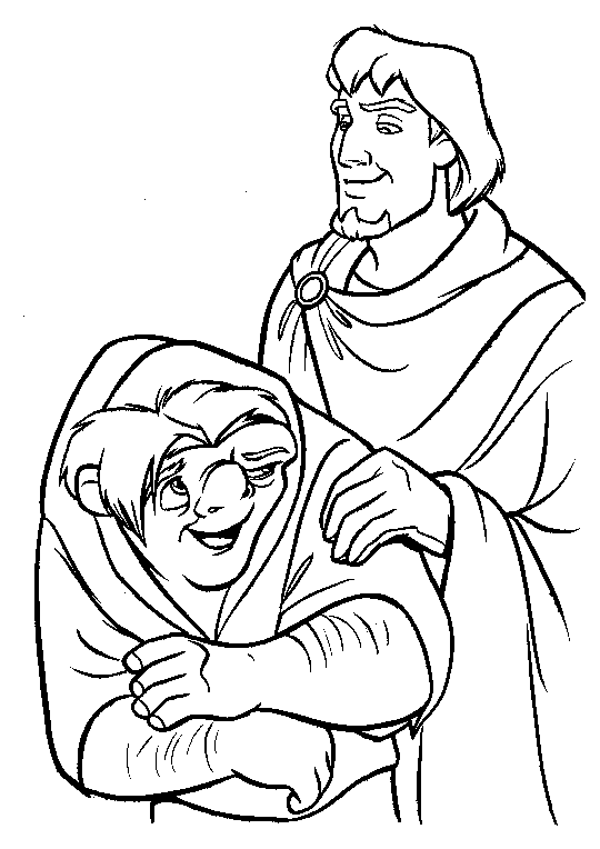 The hunchback of the notre dame coloring pages