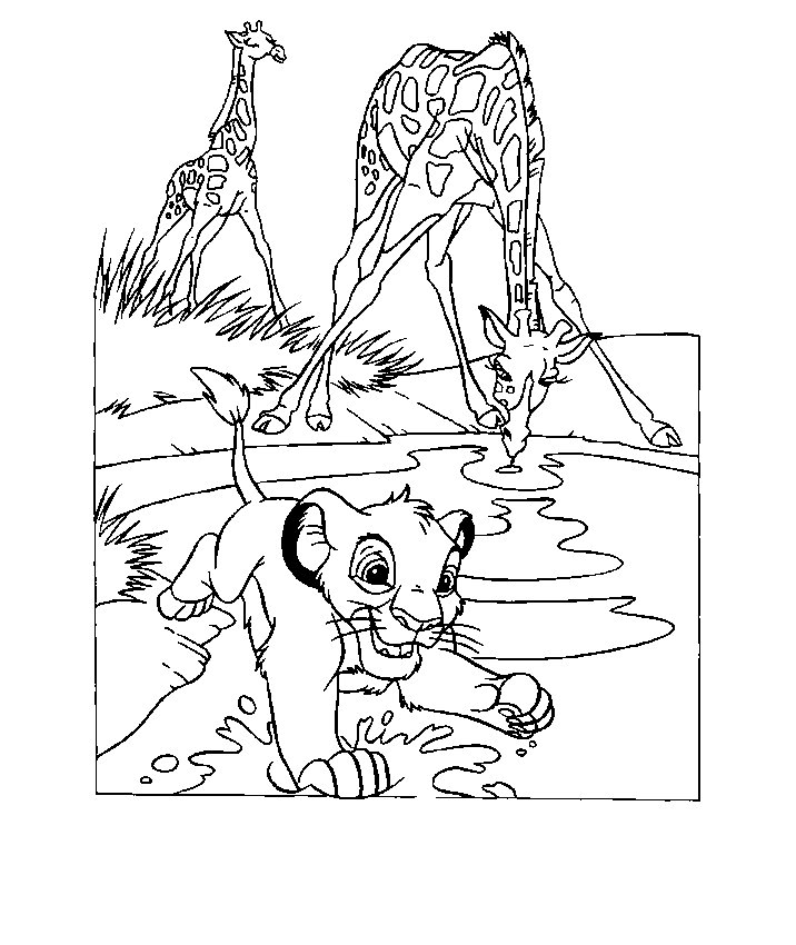 The lion king coloring pages