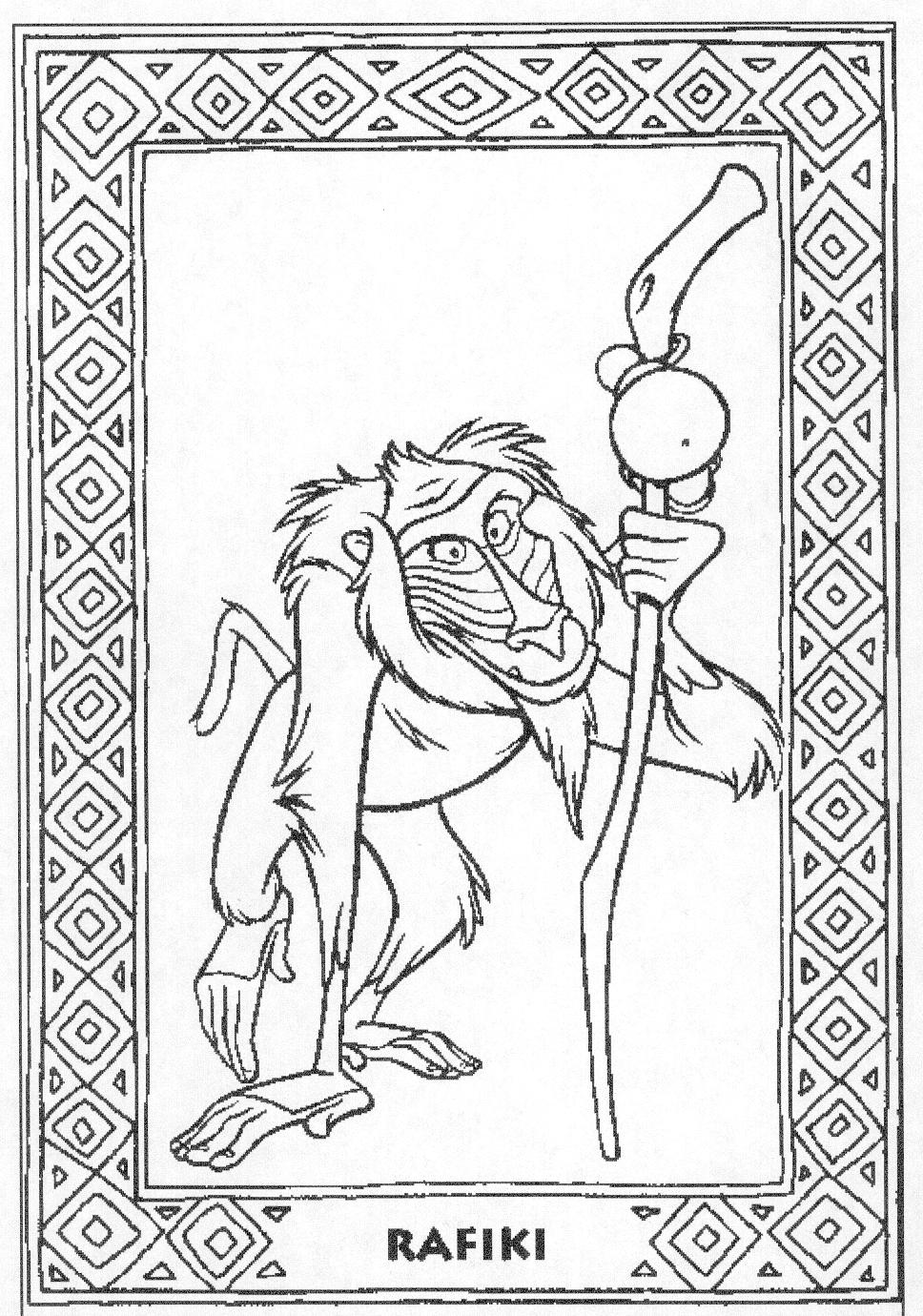 The lion king coloring pages