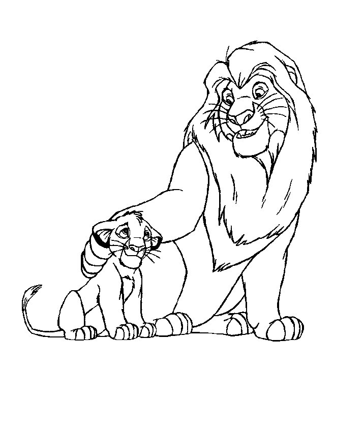 The lion king coloring pages