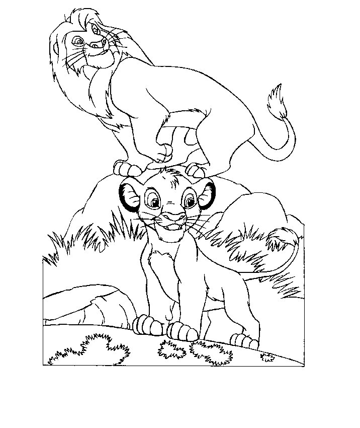 The lion king coloring pages