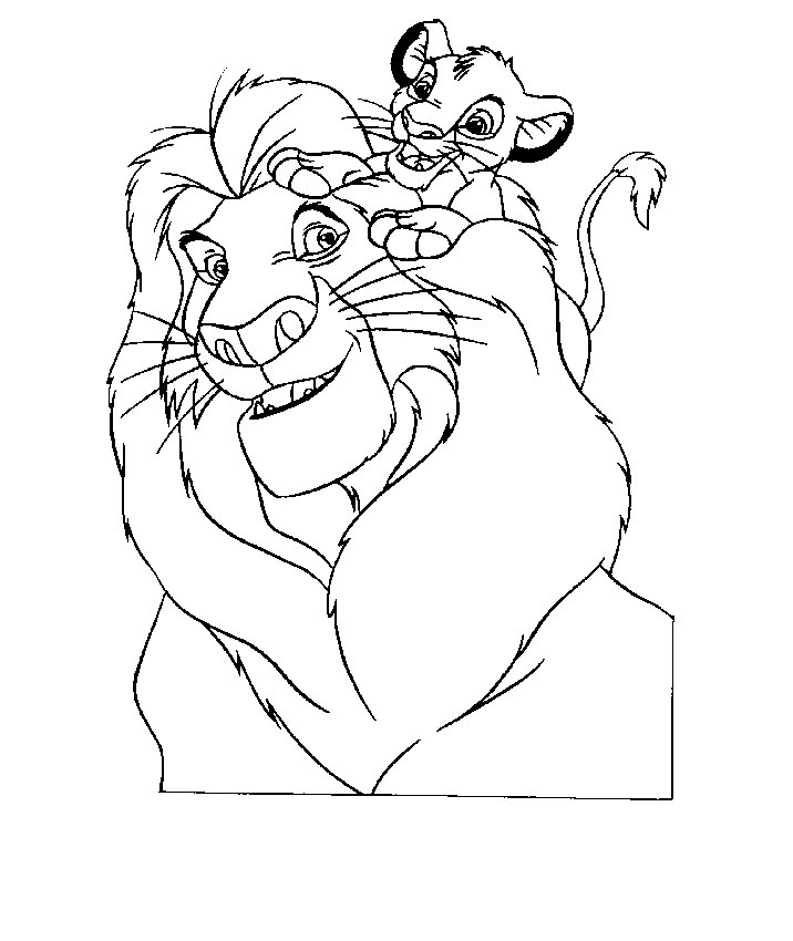 The lion king coloring pages