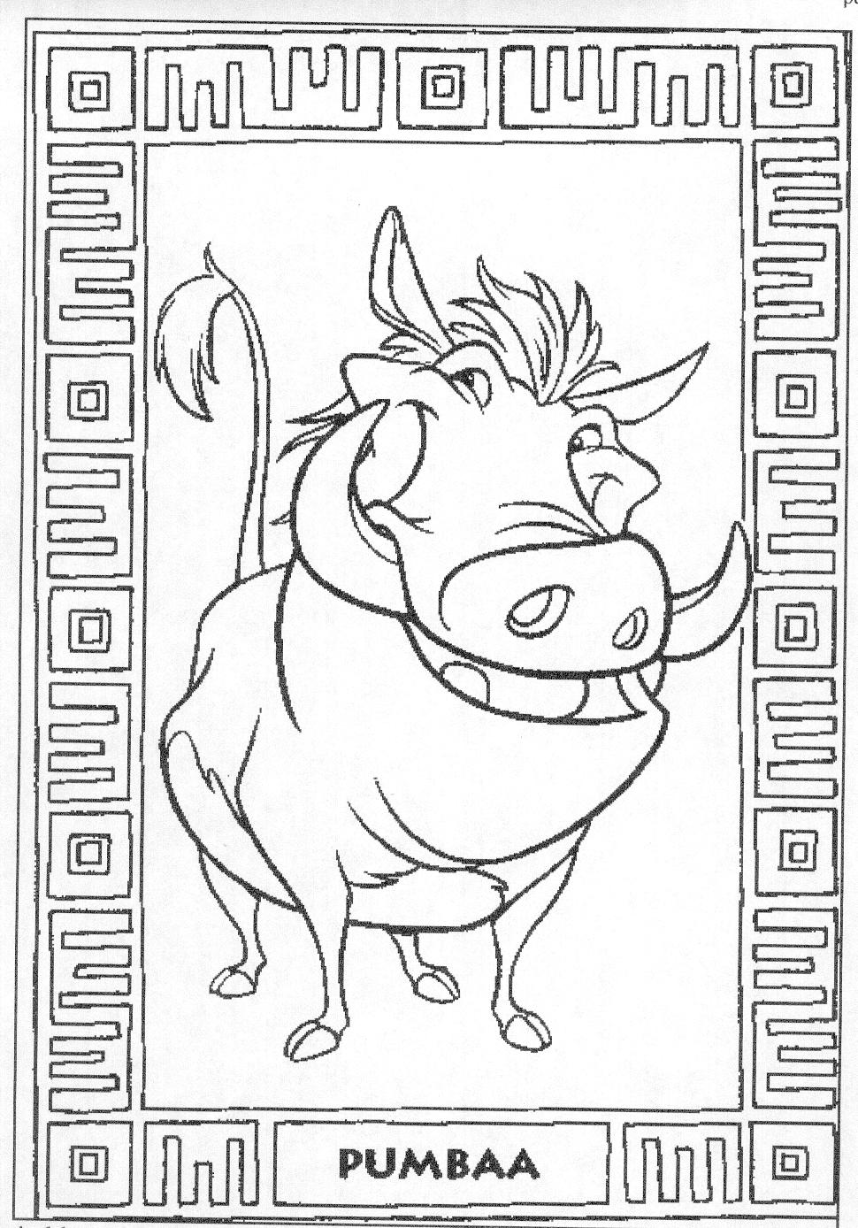 The lion king coloring pages