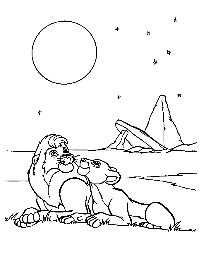 The lion king coloring pages