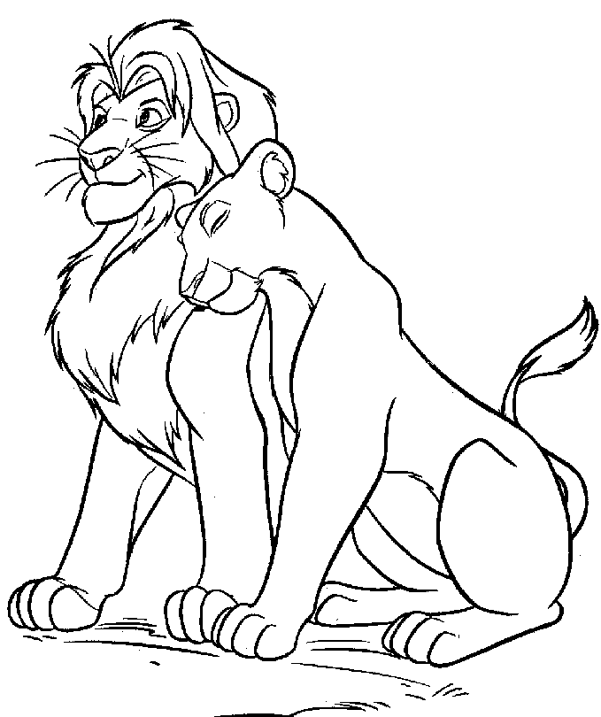 The lion king coloring pages