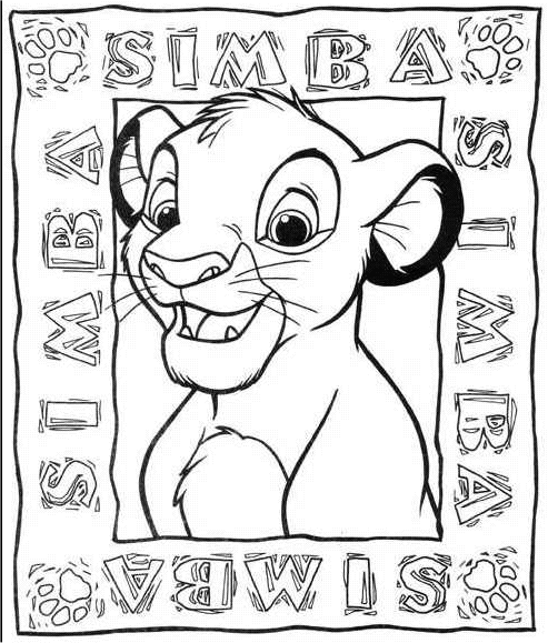 The lion king coloring pages