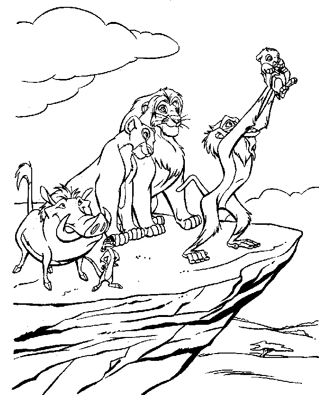 The lion king coloring pages