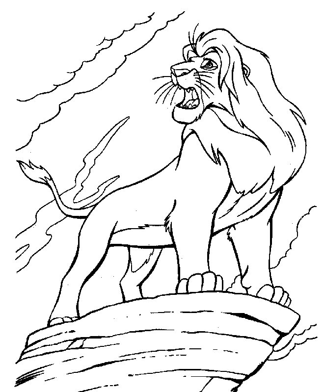 The lion king coloring pages