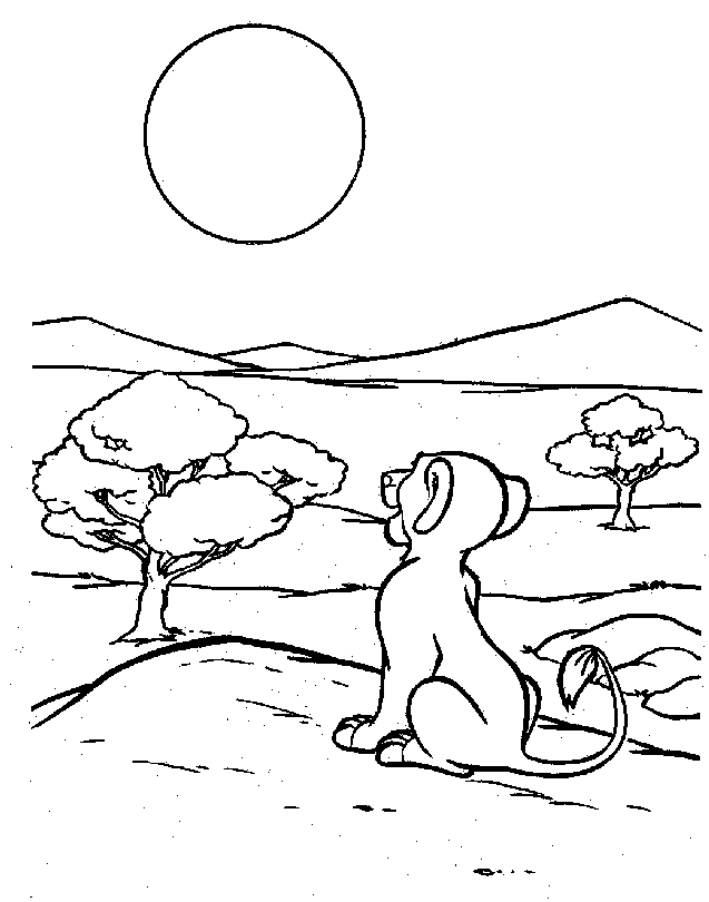 The lion king coloring pages