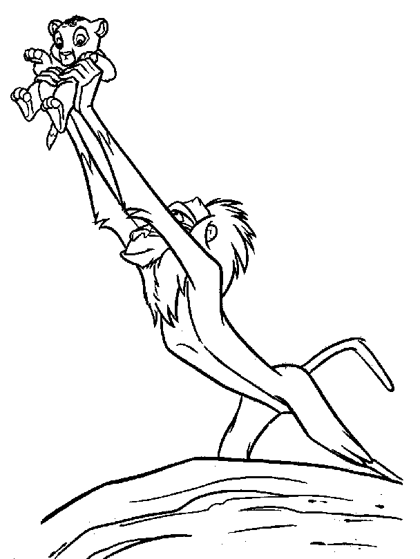 The lion king coloring pages