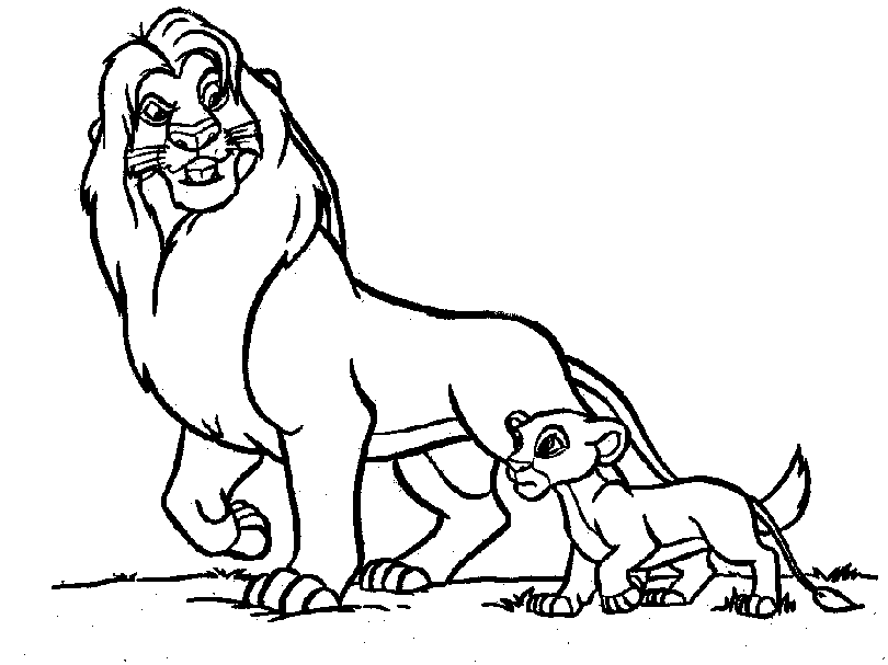 The lion king coloring pages